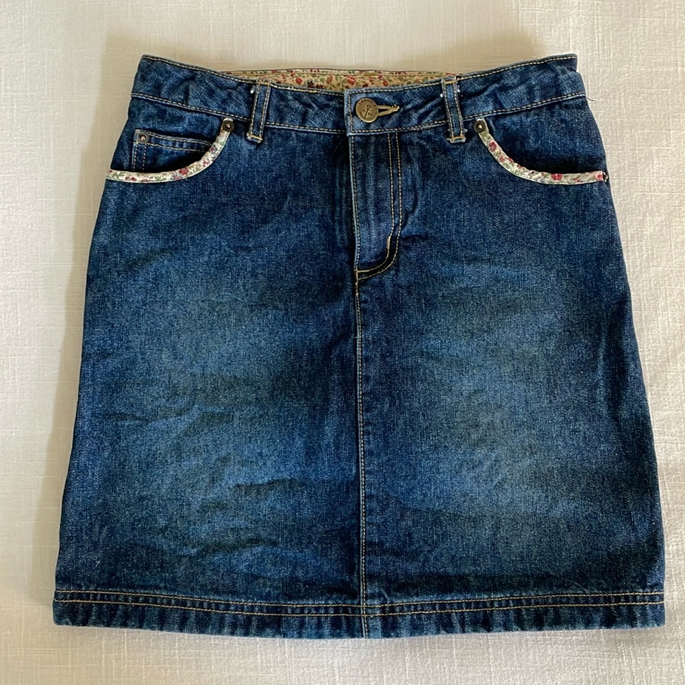 Lands End Kids denim skirt